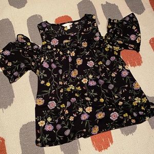 Peek-a-boo shoulder blouse